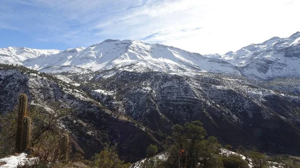 Cajon Del Maipo Farellones Mirador Los Condores Cordillera Los Andes — Stok fotoğraf