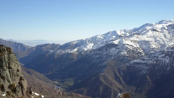 Cajon Del Maipo Farellones Mirador Los Condores Cordillera Los Andes — Stock fotografie