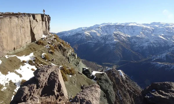 Cajon del Maipo, Farellones ve Mirador de los Condores, Cordillera de los Andes, Santiago de Chile, Şili