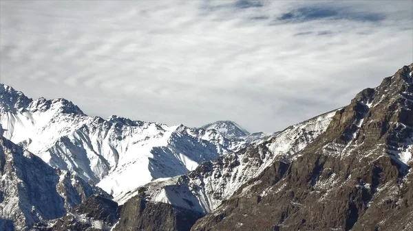 Cajon Del Maipo Farellones Und Mirador Los Condores Der Cordillera — Stockfoto