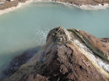 Valle de Colina kaplıcaları, Cajon del Maipo, Cordillera de los Andes, Santiago, Şili, Şili