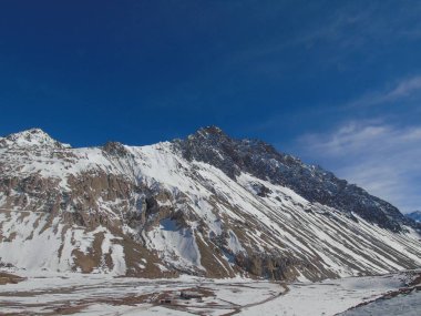 Valle de Colina kaplıcaları, Cajon del Maipo, Cordillera de los Andes, Santiago, Şili, Şili