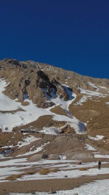 Valle de Colina kaplıcaları, Cajon del Maipo, Cordillera de los Andes, Santiago, Şili, Şili