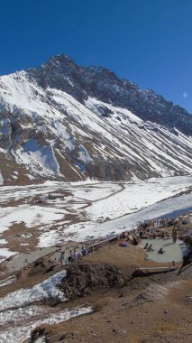 Valle de Colina kaplıcaları, Cajon del Maipo, Cordillera de los Andes, Santiago, Şili, Şili