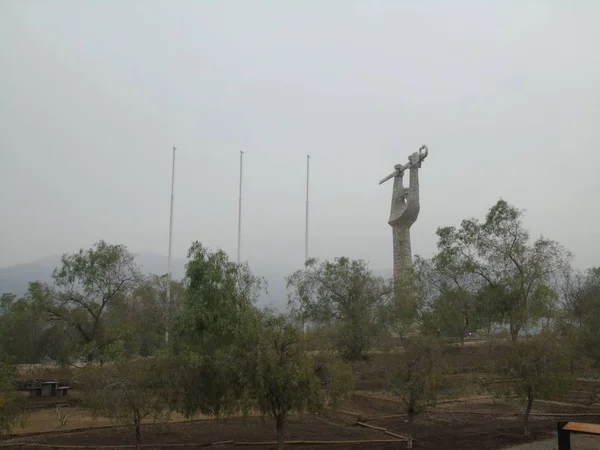 Het Overwinningsmonument Van Chacabuco Een Monument Dat Slag Bij Chacabuco — Stockfoto