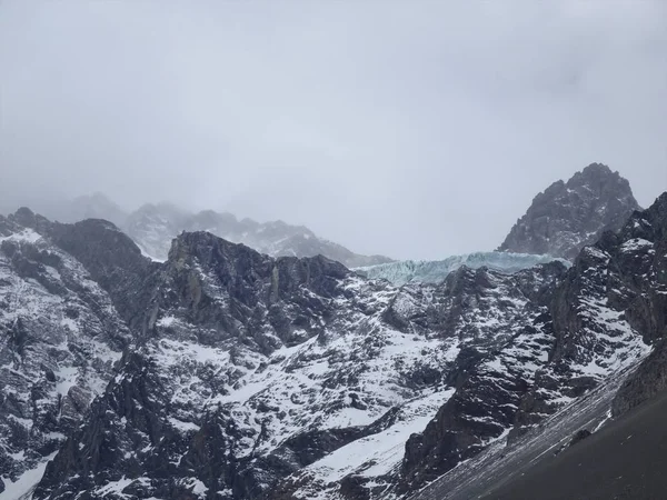 Meson Alto Glacier Cajon Del Maipo Santiago Chili Chili — Stockfoto