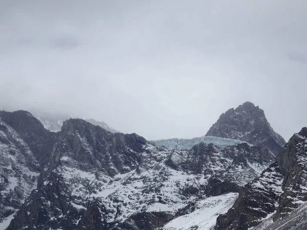 Meson Alto Glacier Cajon Del Maipo Santiago Chili Chili — Stockfoto