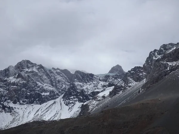 Meson Alto Gletscher Cajon Del Maipo Santiago Chili Chili — Stockfoto