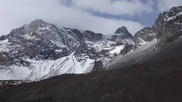 Meson Alto Glacier Cajon Del Maipo Santiago Chile Chile — Stock fotografie