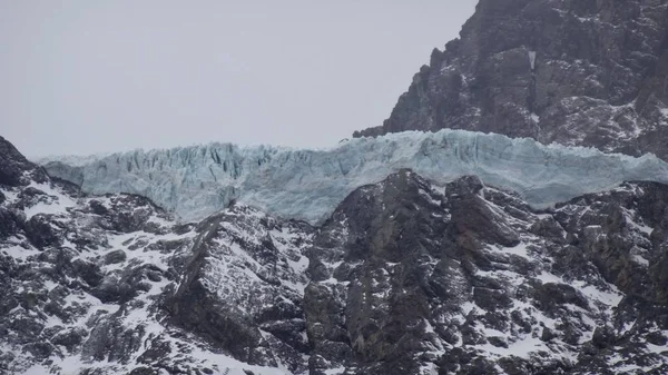 Glaciar Mesón Alto Cajón Del Maipo Santiago Chile Chile — Foto de Stock