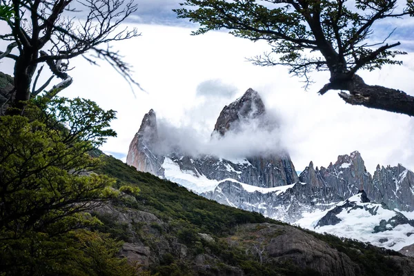 Krajina Chatel Argentina Cestovní Ruch Patagonii Fitz Roy — Stock fotografie