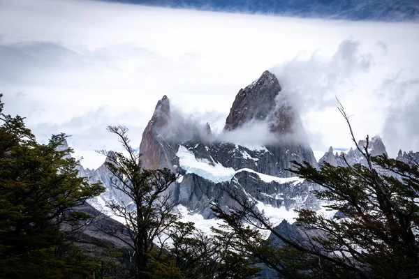 Paisagem Chatel Argentina Turismo Patagônia Fitz Roy — Fotografia de Stock