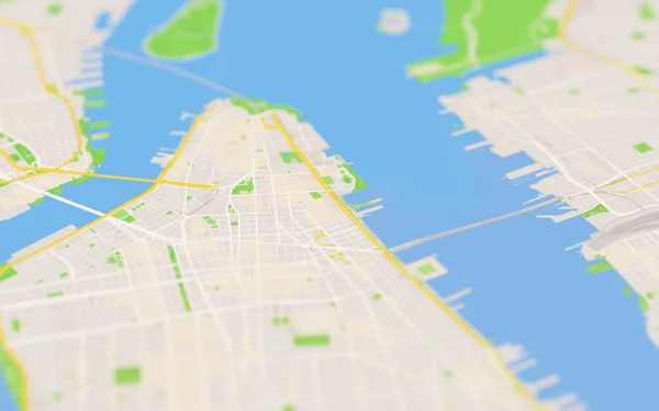 Иллюстрация Карты Города — стоковое фото