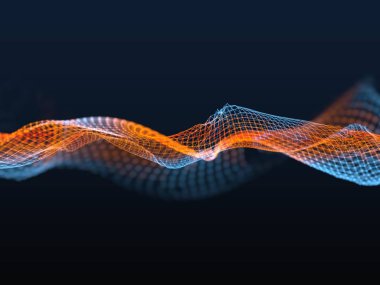 Fütüristik küreselleşme arayüzü, bilim ve teknoloji soyut grafikleri hissi.