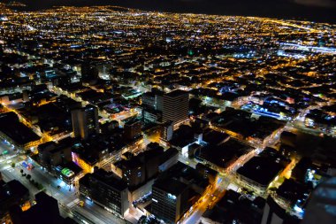 Kolombiya'nın Bogota başkenti geceleri