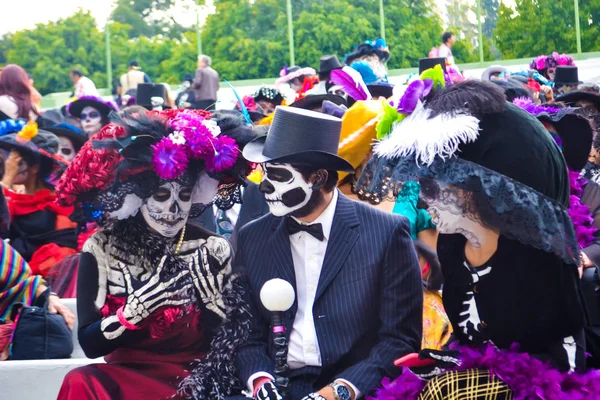 メキシコシティ メキシコ 2015 メキシコシティの死者の日に Catrinas のパレード — ストック写真