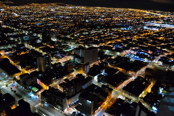 Bogotá Capital Colombia Por Noche Fotos de stock libres de derechos
