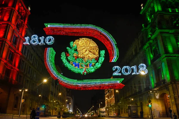 Bağımsızlık günü Mexico City zocalo içinde için ışıkları