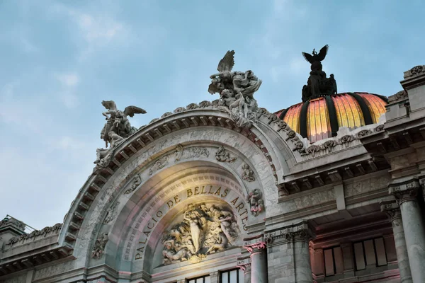 Fachada Del Palacio Bellas Artes Ciudad México Imágenes de stock libres de derechos