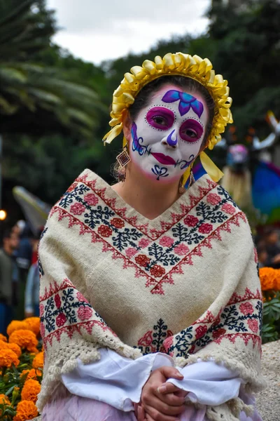 Ciudad México México Octubre 2018 Cráneo Azúcar Celebración Del Día — Foto de Stock