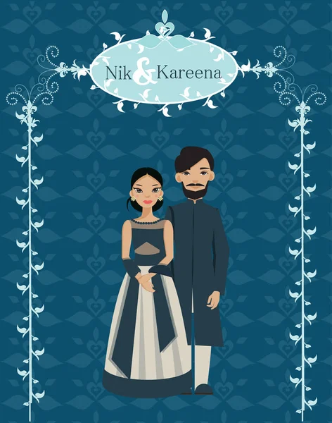 Indian wedding cartoon Vector Art Stock Images | Depositphotos