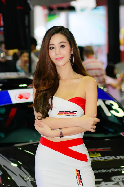 Bangkok Thaïlande Juillet 2018 Une Présentatrice Non Identifiée Pose Salon — Photo