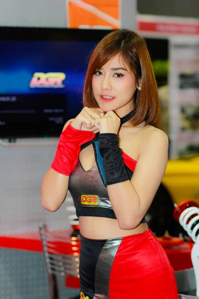 Bangkok Thailand Juli 2018 Unidentified Vrouwelijke Presentator Pose Bangkok International — Stockfoto