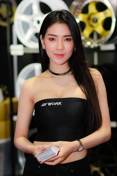 Bangkok Thaïlande Juillet 2018 Une Présentatrice Non Identifiée Pose Salon — Photo