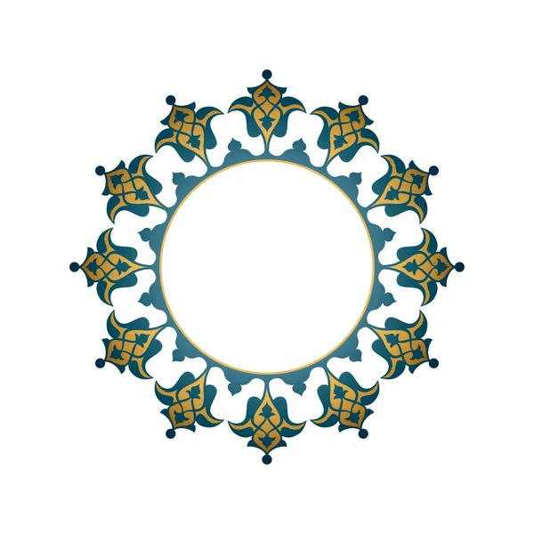 Turquoise Ornamental Patterns Invitation — Stock Vector