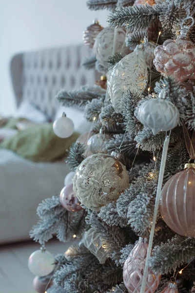 Christmas Toys Hanging Christmas Tree — Stock Photo, Image