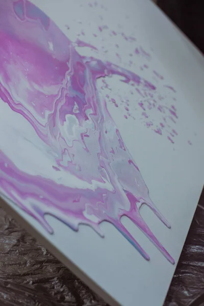 The acrylic Paint dripping