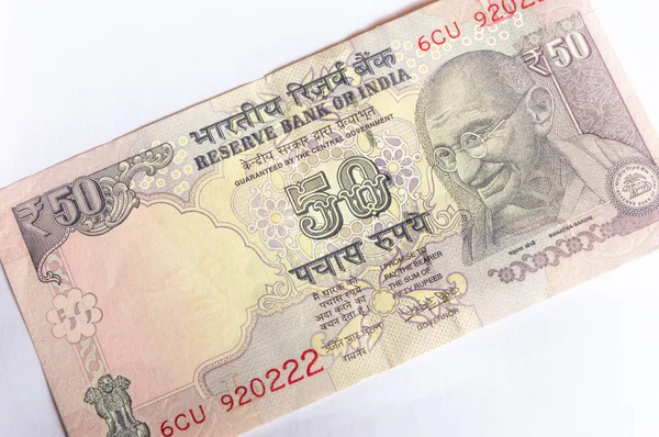 Srinagar Jammu Kasmír India Kelt Augusztus 2018 Indiai Valuta Megjegyzés — Stock Fotó