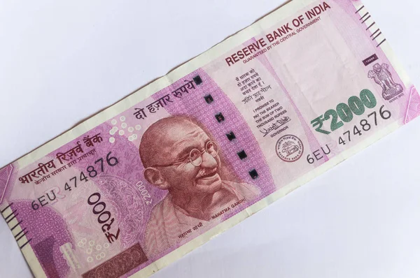 Srinagar Jammu Kasmír India Kelt Augusztus 2018 Indiai Valuta 2000 — Stock Fotó