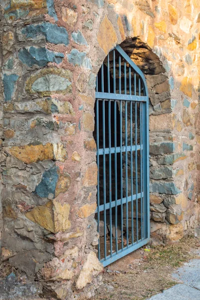 Iron Grill Door Old Fort Srinagar Kashmir — Stock Photo, Image