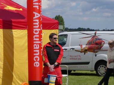 Essex, İngiltere - 12 Mayıs 2019: North Weald ailesi eğlenceli gün ve motorsikc