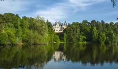 Yansıması ile Orman Gölü