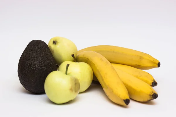 Plátanos Manzanas Aguacates — Foto de Stock