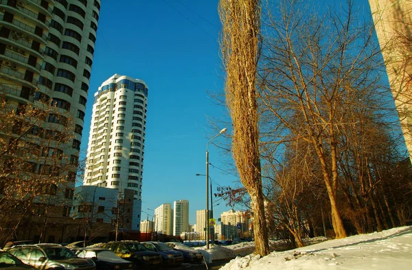 Een heldere winterdag in Moskou — Stockfoto