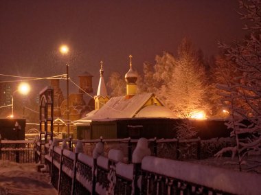 Moskova 'da akşam ağır kar