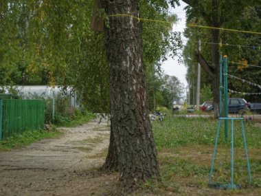 Yaz aylarında Rusya eski çalışma Köyü