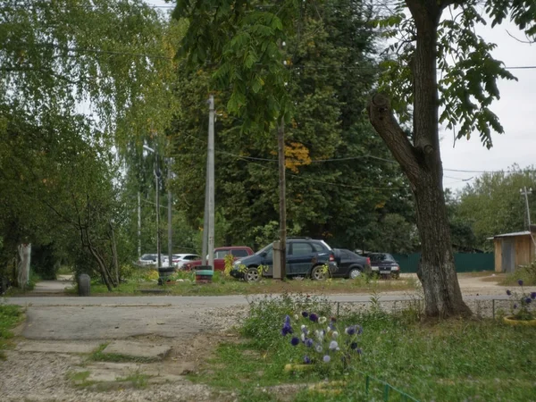 Old working village in Russia in summer — Stock Photo, Image