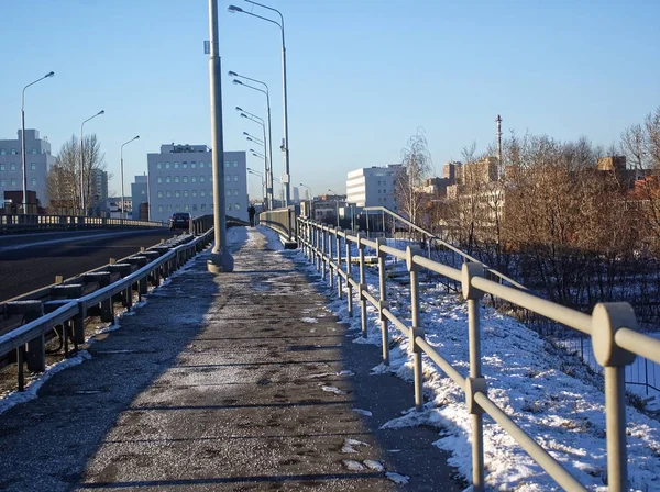 Zona Industrial Invierno Moscú — Foto de Stock