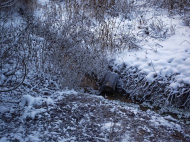 kışın hendek dere , şehir Ivanteyevka