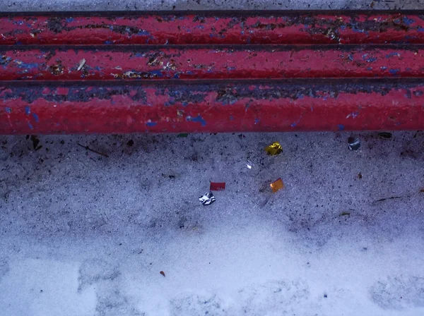 Padok Közelében Jégkorong Talaj Télen Mosco — Stock Fotó