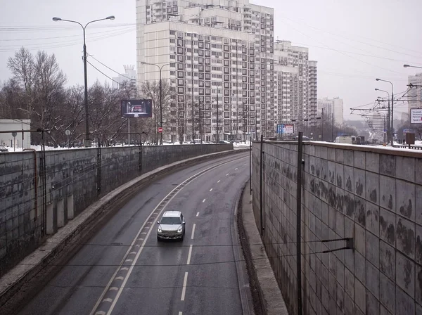 Camino Entra Túnel Invierno Moscú — Foto de Stock