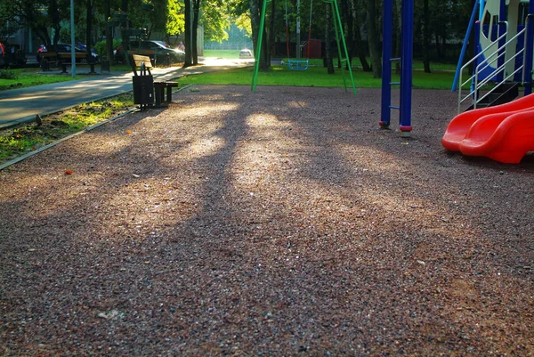 Kinderspielplatz Morgen Sommer Moskau — Stockfoto