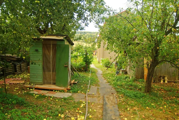 Jardim Outono Aldeia Rússia — Fotografia de Stock