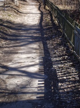 ilkbaharda çit boyunca patika, Russi