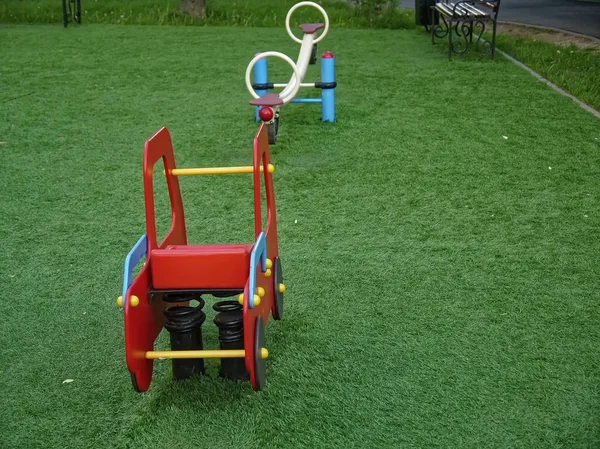 Empty Children Playground Summer Mosco — Stock Photo, Image