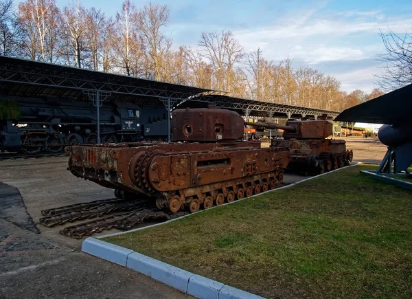 Angielski Czołg Muzeum Churchill — Zdjęcie stockowe